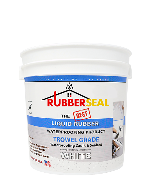 Rubberseal Liquid Rubber Trowel Grade (Thick) Waterproofing Caulk & Sealant  - WHITE -rubberseal Rubberseal Liquid Rubber Waterproofing Products